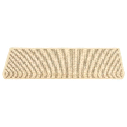 Stufenmatten Selbstklebend 15 Stk Sisal-Optik 65x21x4cm