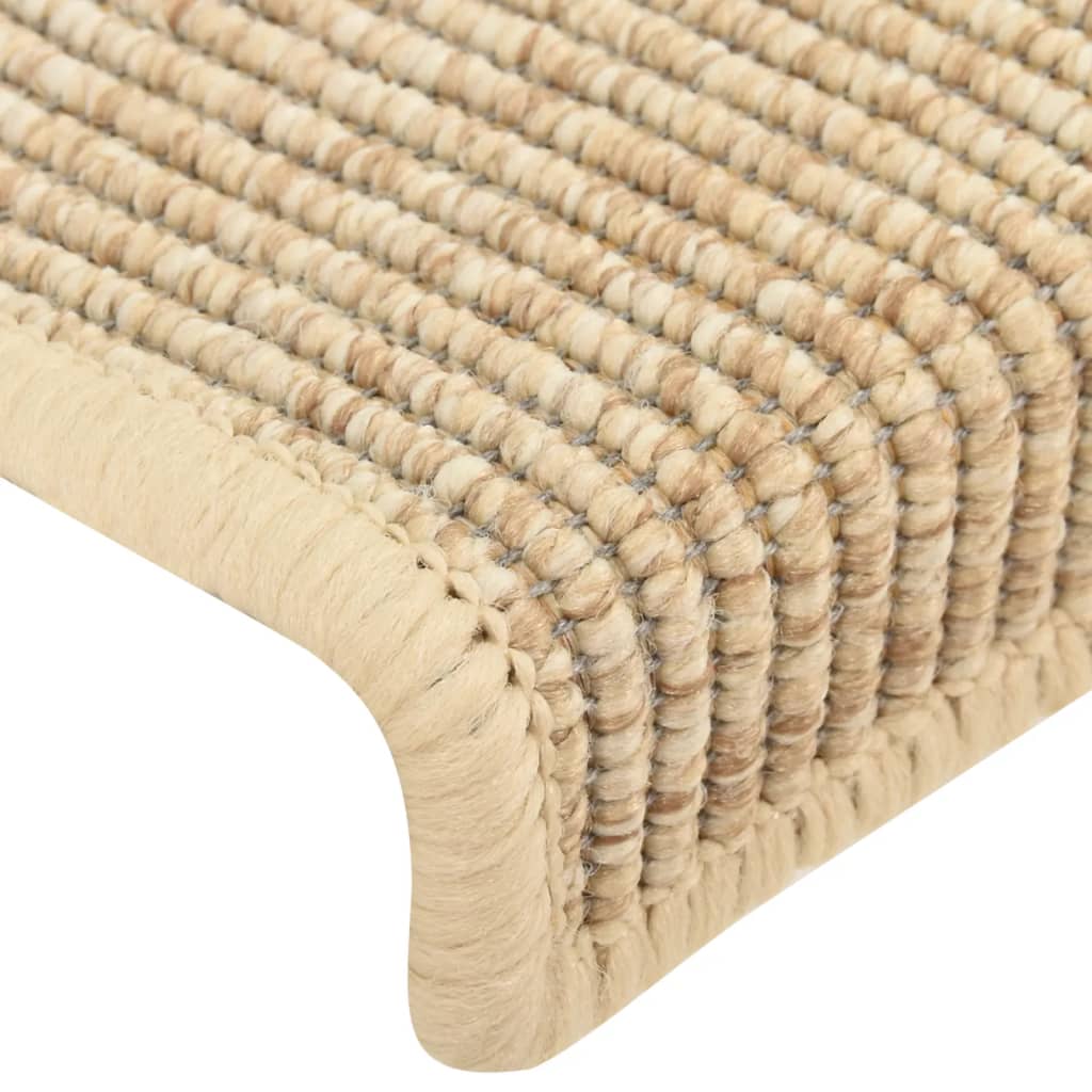 Stufenmatten Selbstklebend 15 Stk Sisal-Optik 65x21x4cm