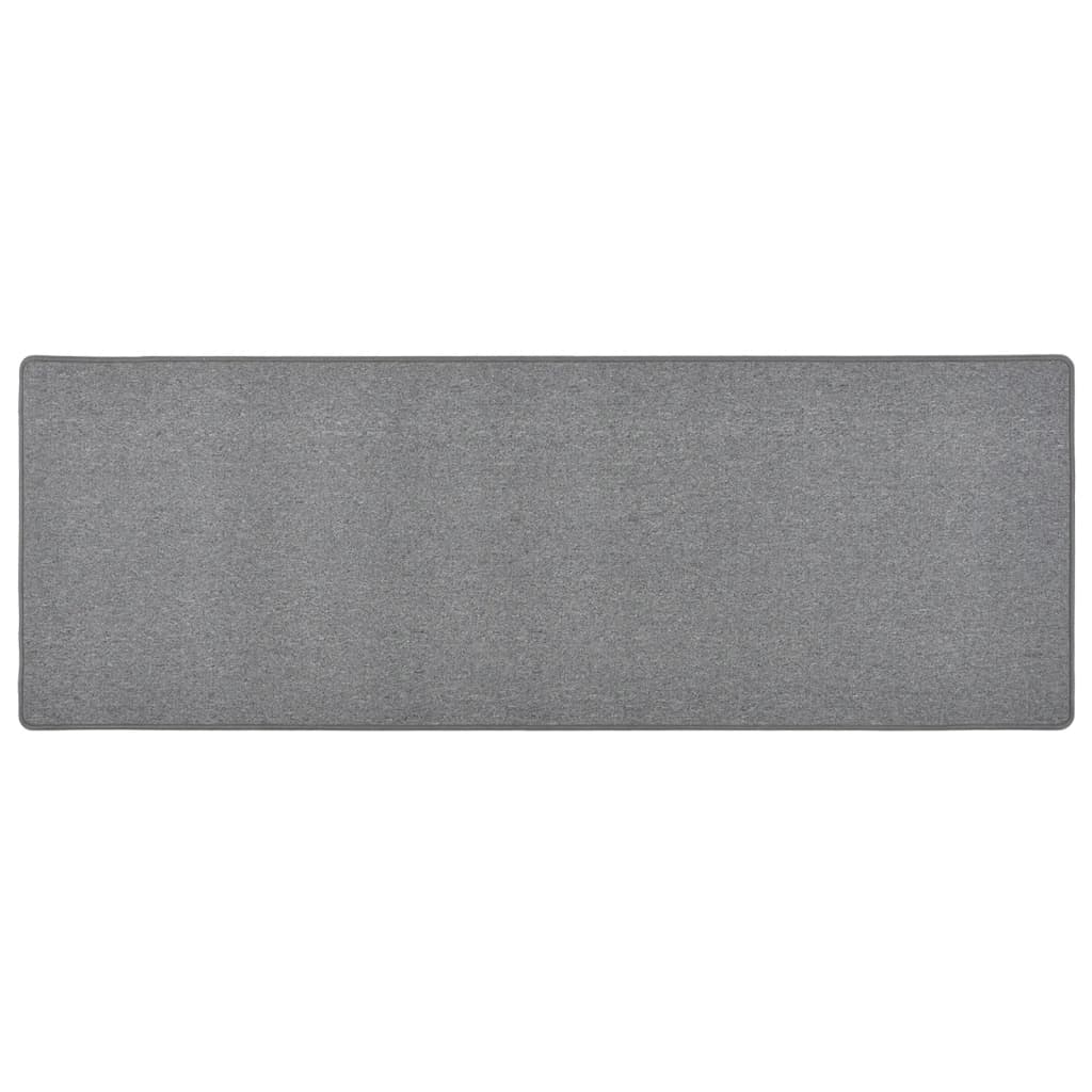 Tappeto passatoia grigio scuro 50x150 cm