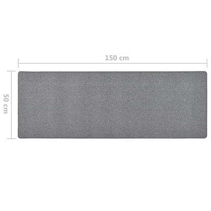 Tappeto passatoia grigio scuro 50x150 cm