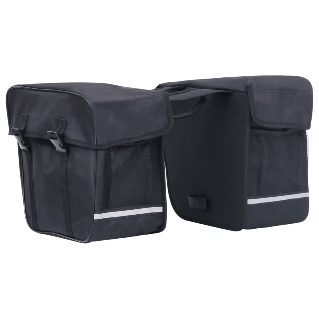 Borsa doppia per portapacchi, impermeabile, 35 L, nera