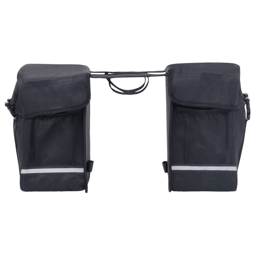 Borsa doppia per portapacchi, impermeabile, 35 L, nera