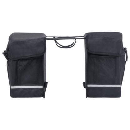 Borsa doppia per portapacchi, impermeabile, 35 L, nera
