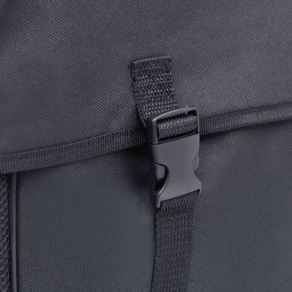 Borsa doppia per portapacchi, impermeabile, 35 L, nera