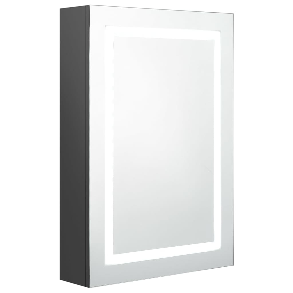 LED-Spiegelschrank fürs Bad Grau 50x13x70 cm