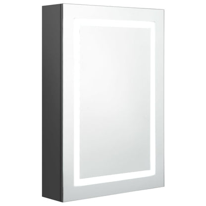 LED-Spiegelschrank fürs Bad Grau 50x13x70 cm