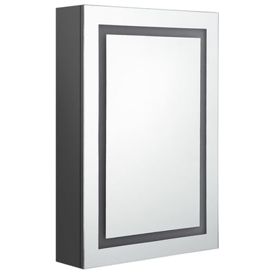 LED-Spiegelschrank fürs Bad Grau 50x13x70 cm