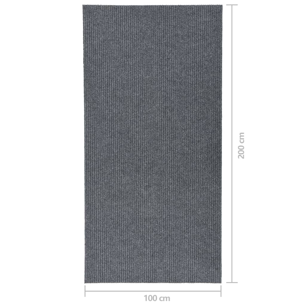 Tappeto antisporco grigio, 100x200 cm