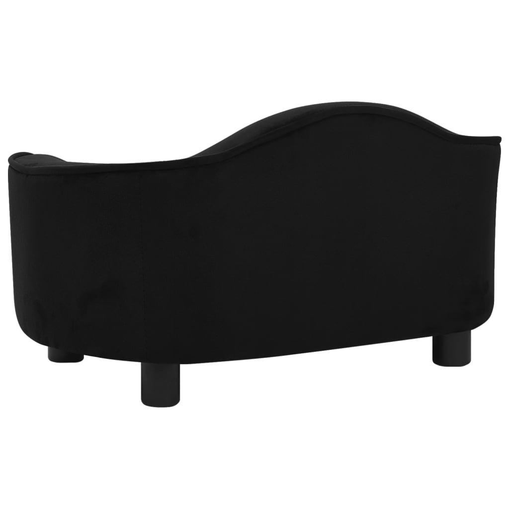 Hundesofa Schwarz 67x47x36 cm Plüsch