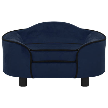 Hundesofa Blau 67x47x36 cm Plüsch