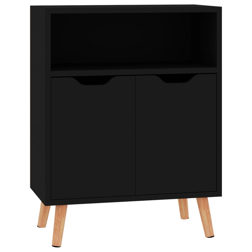 Sideboard Schwarz 60x30x72 cm Holzwerkstoff