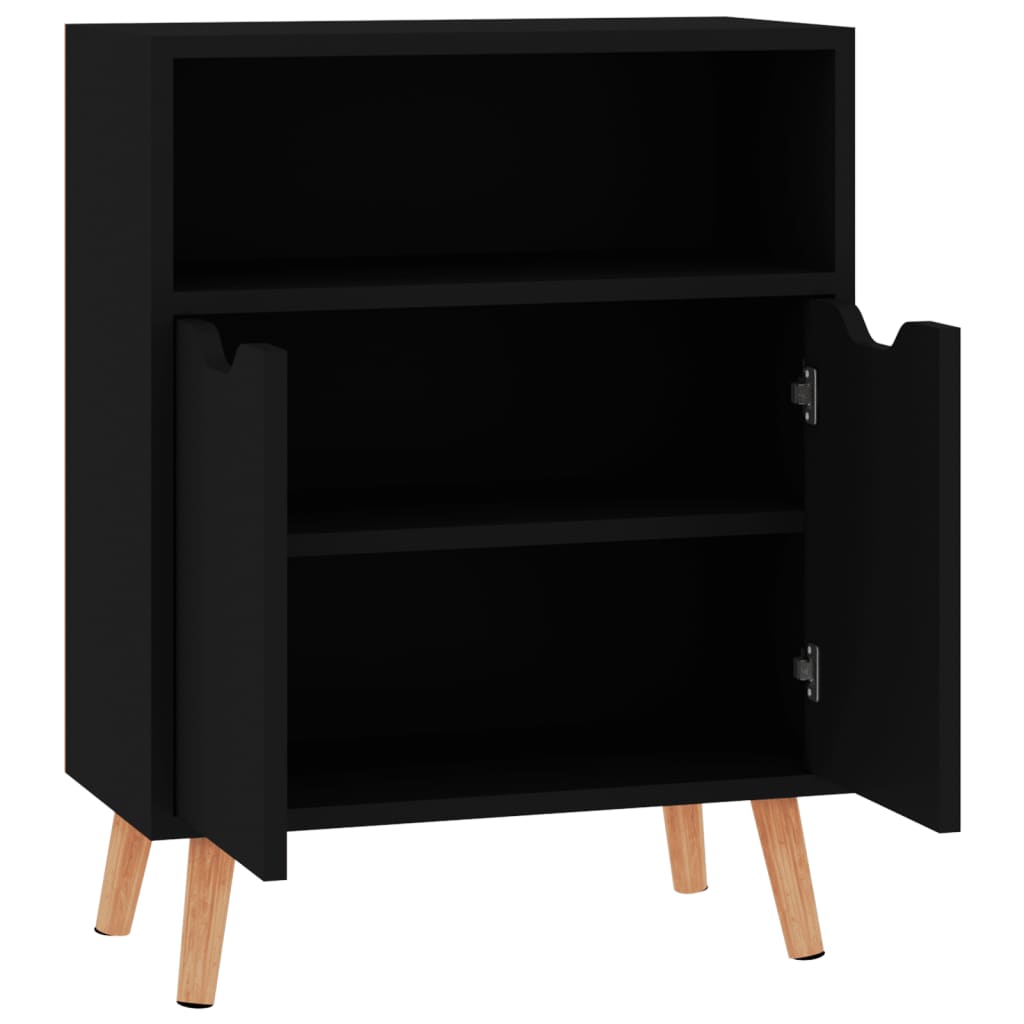 Sideboard Schwarz 60x30x72 cm Holzwerkstoff