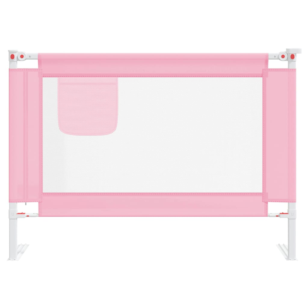 Kleinkind-Bettschutzgitter Rosa 90x25 cm Stoff