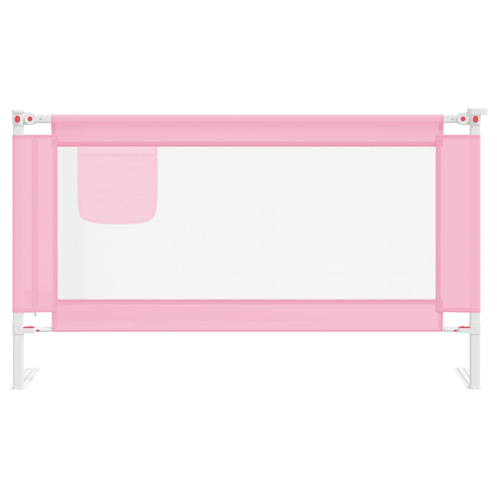 Kleinkind-Bettschutzgitter Rosa 140x25 cm Stoff