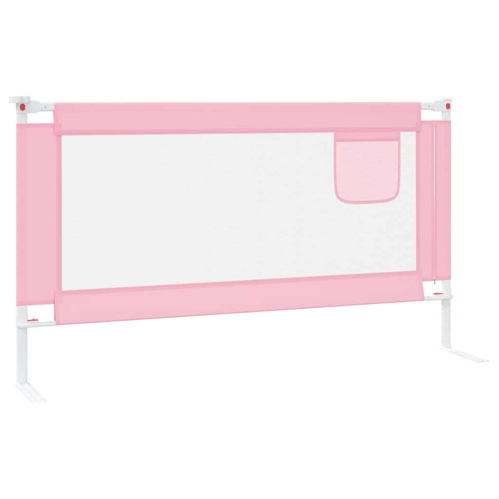 Kleinkind-Bettschutzgitter Rosa 150x25 cm Stoff