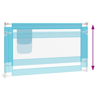 Kleinkind-Bettschutzgitter Blau 140x25 cm Stoff