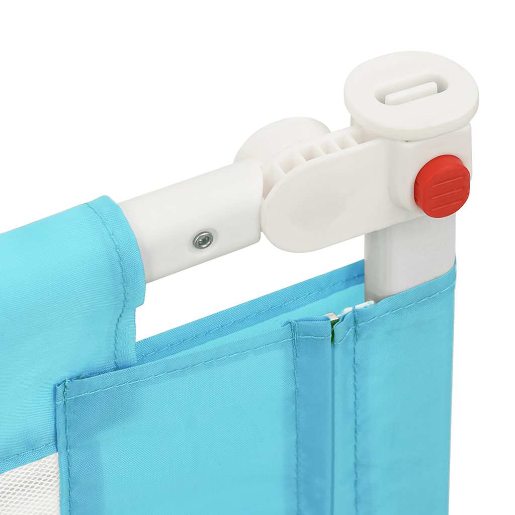 Kleinkind-Bettschutzgitter Blau 150x25 cm Stoff
