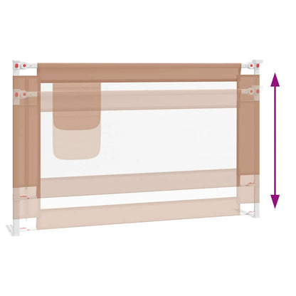 Kleinkind-Bettschutzgitter Taupe 120x25 cm Stoff