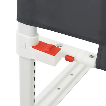 Kleinkind-Bettschutzgitter Dunkelgrau 100x25 cm Stoff