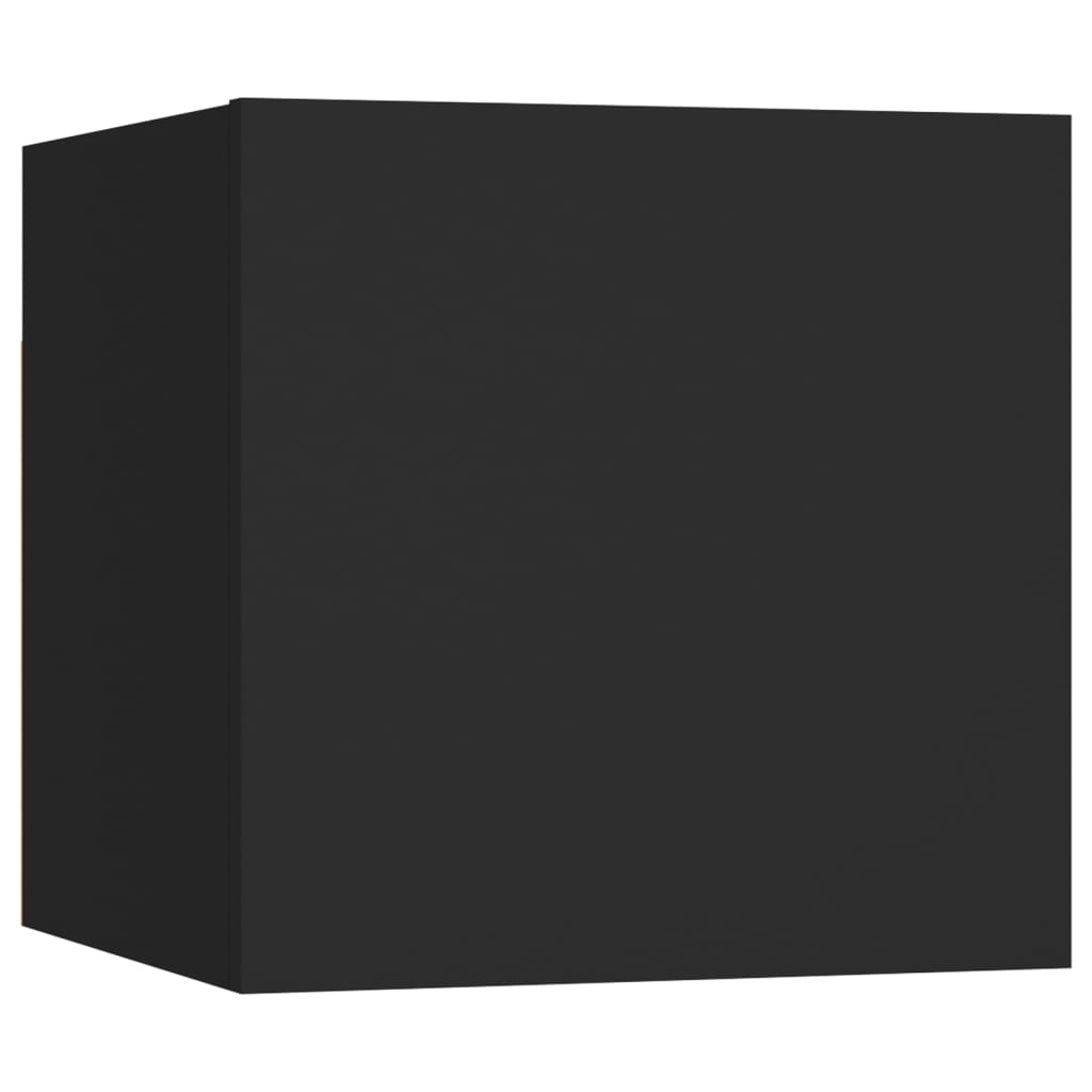 TV-Wandschrank Schwarz 30,5x30x30 cm