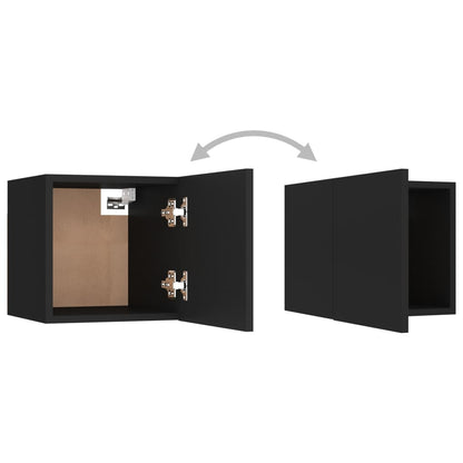 TV-Wandschrank Schwarz 30,5x30x30 cm