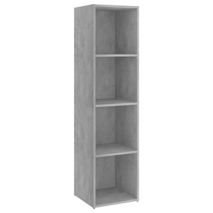 TV-Schrank Betongrau 142,5x35x36,5 cm Holzwerkstoff