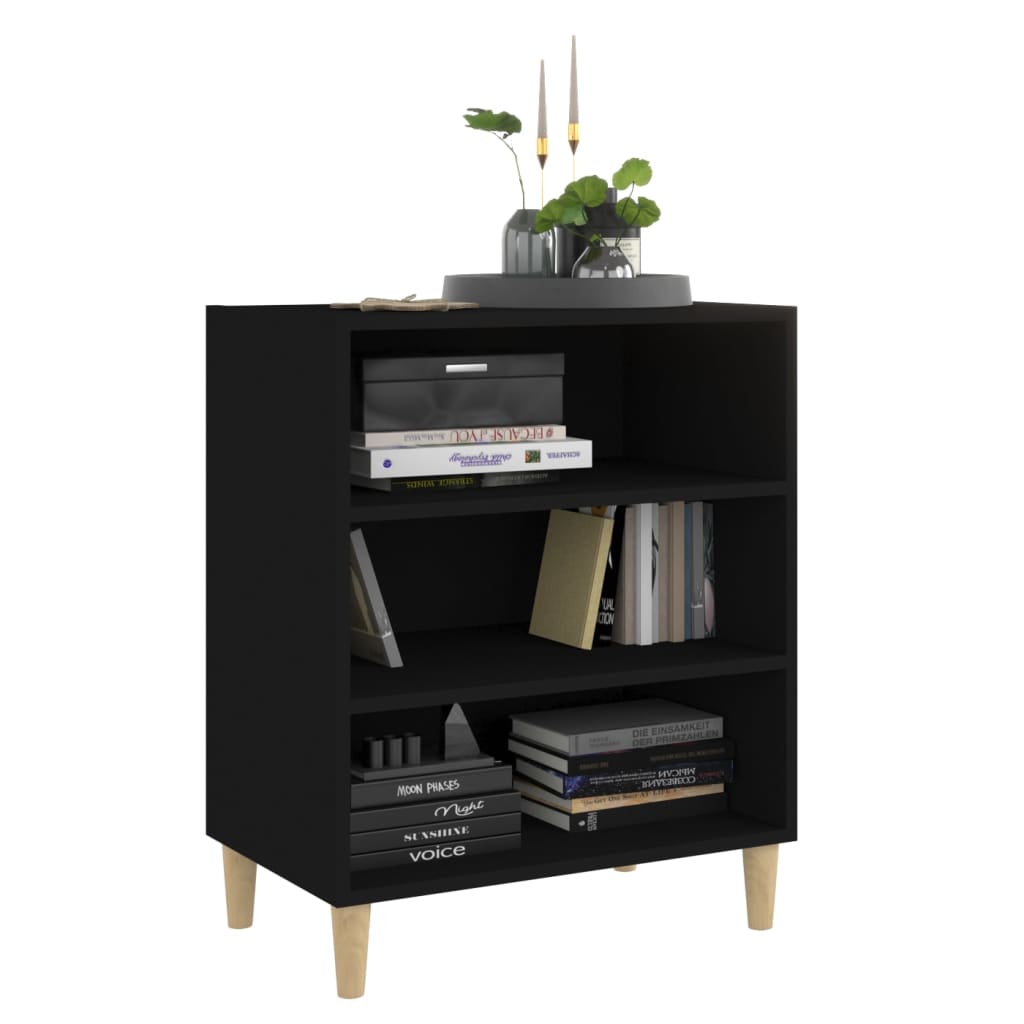 Sideboard Schwarz 57x35x70 cm Holzwerkstoff