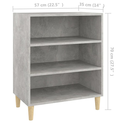 Sideboard Betongrau 57x35x70 cm Holzwerkstoff