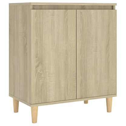 Sideboard mit Massivholz-Beinen Sonoma-Eiche 60x35x70 cm