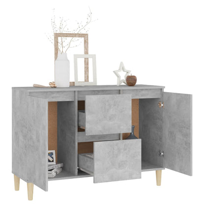 Sideboard Betongrau 101x35x70 cm Holzwerkstoff