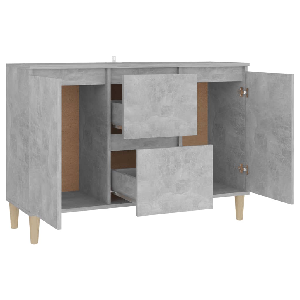 Sideboard Betongrau 101x35x70 cm Holzwerkstoff