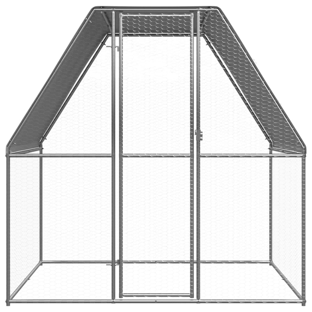 Outdoor-Hühnerkäfig 2x2x2 m Verzinkter Stahl