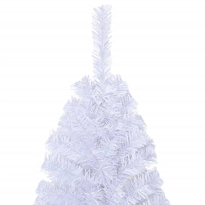 Künstlicher Weihnachtsbaum mit Dicken Zweigen Weiß 120 cm PVC