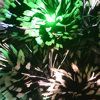 Albero di Natale con luci, verde e bianco, fibra di vetro, 64 cm