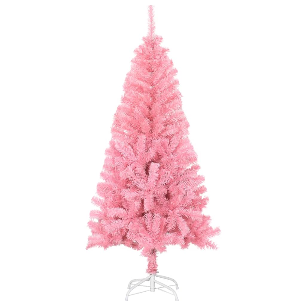 Künstlicher Weihnachtsbaum mit Ständer Rosa 120 cm PVC