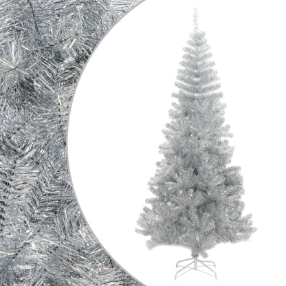 Künstlicher Weihnachtsbaum mit Ständer Silber 240 cm PET