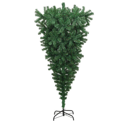 Künstlicher Weihnachtsbaum mit Ständer Umgekehrt Grün 210 cm