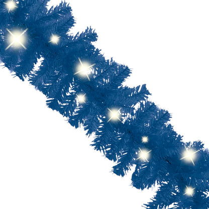 Weihnachtsgirlande mit LED 10 m Blau