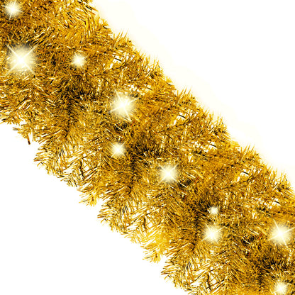 Weihnachtsgirlande mit LED 5 m Golden