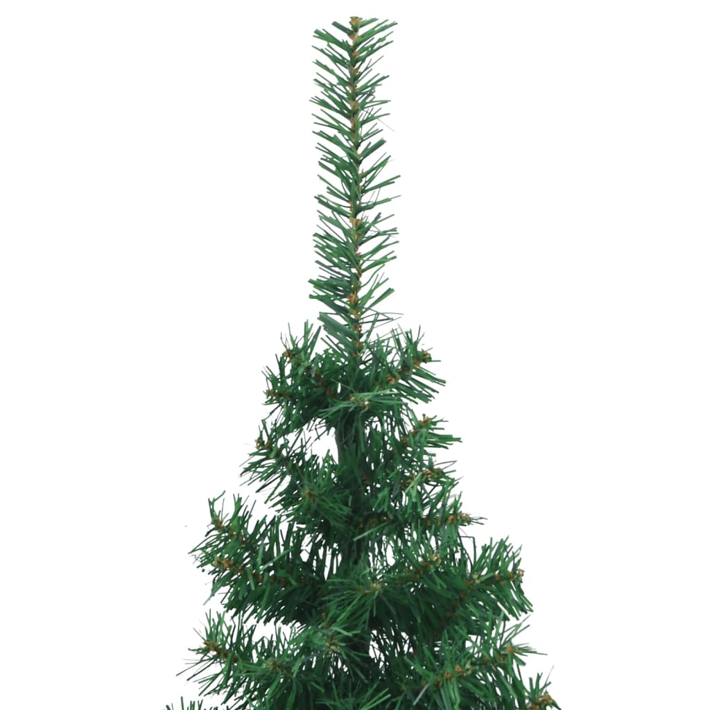 Künstlicher Eck-Weihnachtsbaum Grün 240 cm PVC