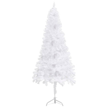 Künstlicher Eck-Weihnachtsbaum Weiß 210 cm PVC