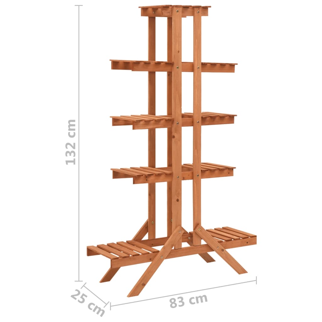 Blumenständer 83x25x132 cm Tannenholz Massiv