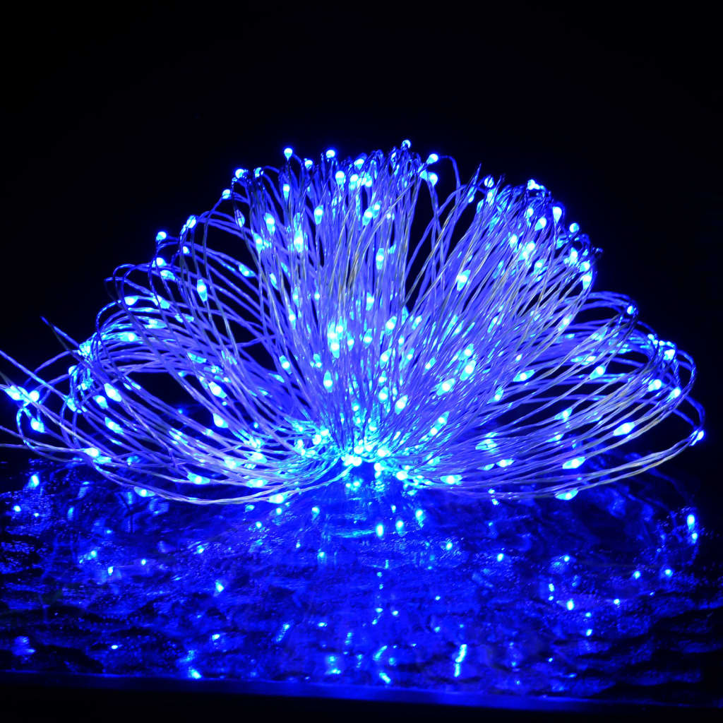 LED-Lichterkette mit 150 LEDs Blau 15 m