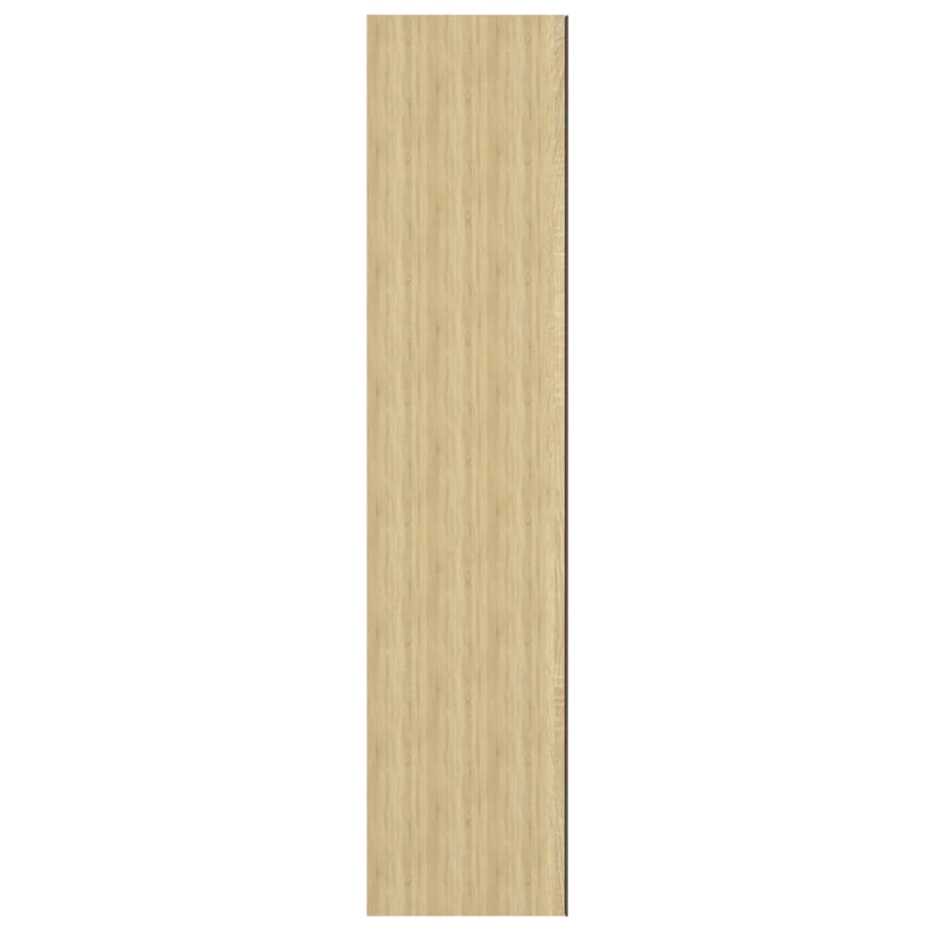 Bad-Spiegelschrank 60x15x75 cm MDF Weiß und Eiche-Optik