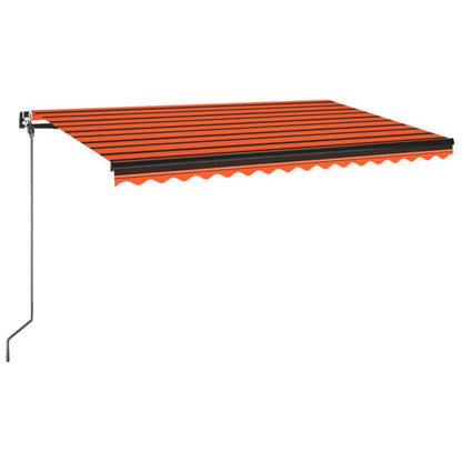 Markise Manuell Einziehbar 400x350 cm Orange und Braun