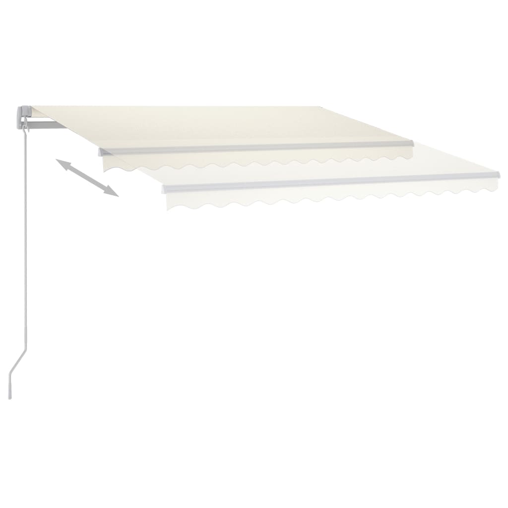 Standmarkise Manuell Einziehbar 300x250 cm Creme