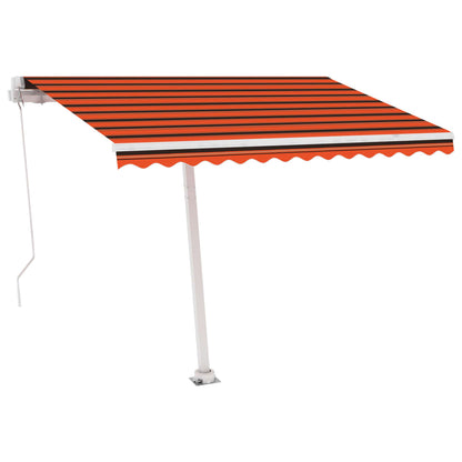 Standmarkise Manuell Einziehbar 300x250 cm Orange/Braun