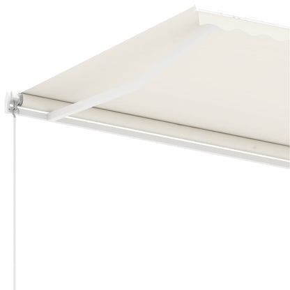 Standmarkise Manuell Einziehbar 600x300 cm Creme