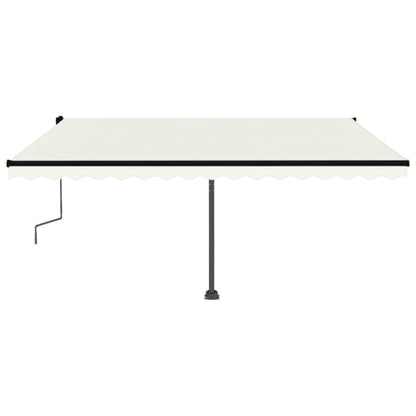 Standmarkise Manuell Einziehbar 450x300 cm Creme