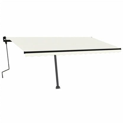 Standmarkise Manuell Einziehbar 450x300 cm Creme